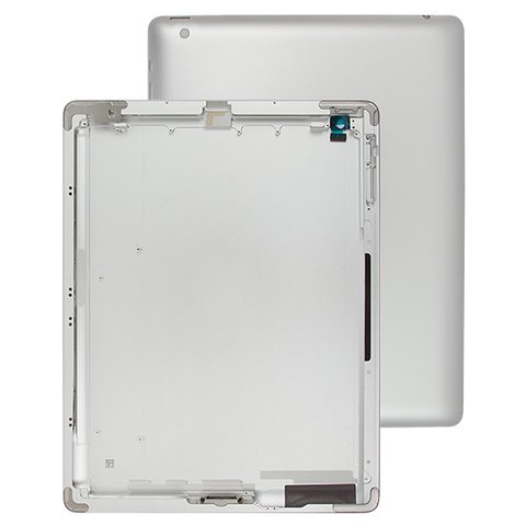 Задняя панель корпуса для Apple iPad 4, серебристая, версия Wi Fi 