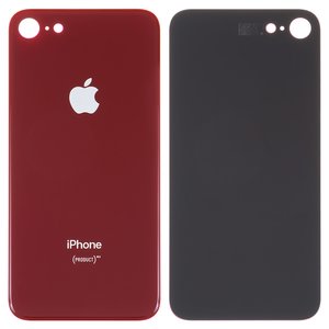 Задняя панель корпуса для iPhone 8, красная, нужно снять стекло камеры, small hole
