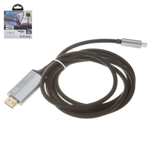 Кабель HDMI Hoco UA13, USB тип C, HDMI, 180 см