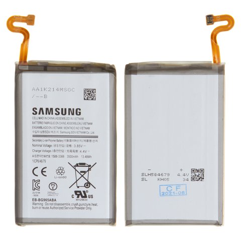 Акумулятор EB BG965ABE для Samsung G965 Galaxy S9 Plus, Li Polymer, 3,85 B, 3500 мАг, Original PRC 