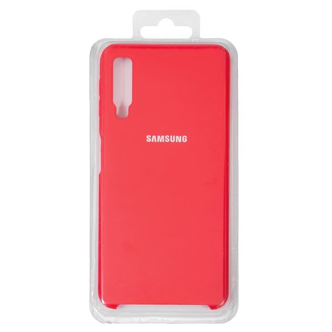 Чохол для Samsung A750 Galaxy A7 2018 , червоний, Original Soft Case, силікон, red 14 