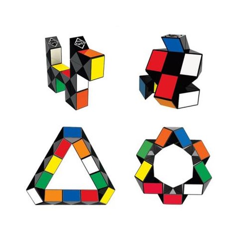 Головоломка Кубик Рубика Rubik's Змейка разноцветная 