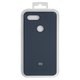 Чехол для Xiaomi Mi 8 Lite 6.26", черный, синий, Original Soft Case, силикон, dark blue (08), M1808D2TG