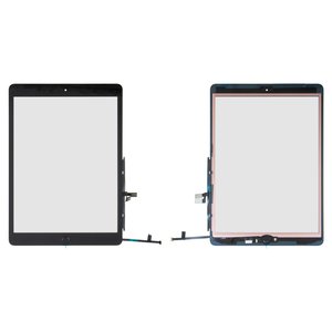 Сенсорный экран для iPad 10.2 2019 iPad 7 , iPad 10.2 2020 iPad 8 , с кнопкой HOME, черный, High Copy, #A2197 A2198 A2200 A2428 A2429 A2270