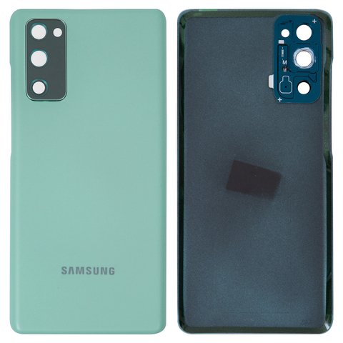 Задня панель корпуса для Samsung G780 Galaxy S20 FE, G781 Galaxy S20 FE 5G, м'ятная, із склом камери, cloud mint