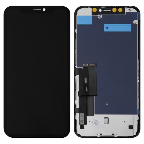 Дисплей для iPhone XR, черный, с рамкой, Copy, TFT , JK
