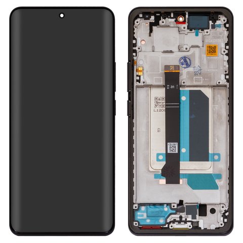 Дисплей для Xiaomi Redmi Note 14 Pro Plus 5G, черный, с рамкой, Original PRC , 24115RA8EG