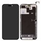 Дисплей для iPhone 14 Pro Max, черный, с рамкой, High Copy, без микросхемы, (AMOLED), GX OEM soft, 120Hz