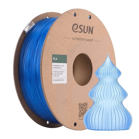 Філамент для 3D принтера eSUN PLA Translucent Light Blue, 1 кг