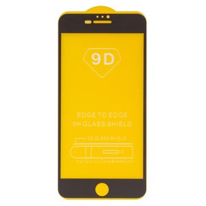 Защитное стекло для Apple iPhone 7 Plus, iPhone 8 Plus, совместимо с чехлом, Full Glue, без упаковки , черный