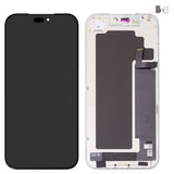 Дисплей для iPhone 17 Pro Max, черный, с рамкой, High Copy, (AMOLED), GX OEM soft, 120Hz