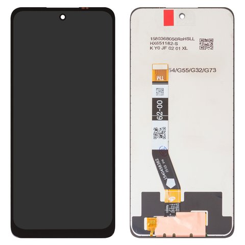 Дисплей для Motorola Moto G55, черный, без рамки, High Copy