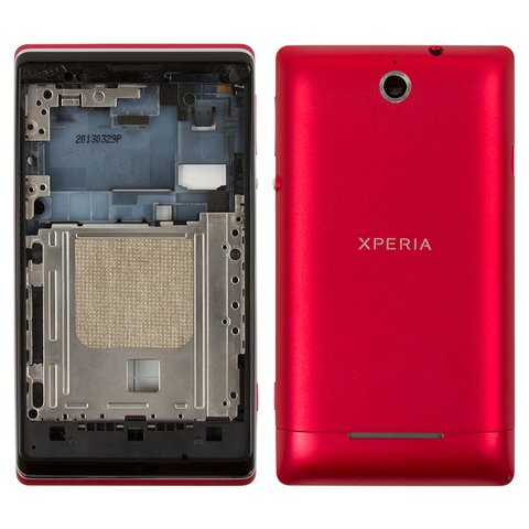 Carcasa puede usarse con Sony C1503 Xperia E, C1504 Xperia E, C1505 Xperia E, rojo