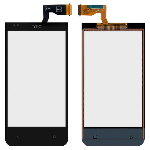 Touchscreen compatible with HTC Desire 300, Desire 301e, black 