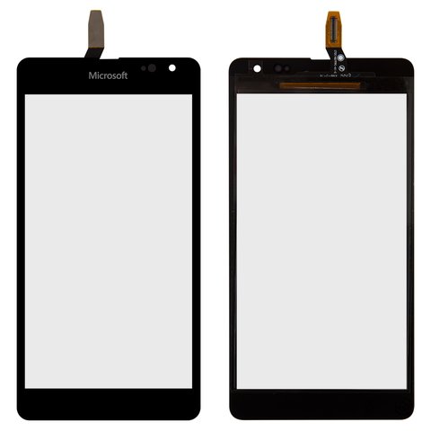 Сенсорный экран для Microsoft Nokia  535 Lumia Dual SIM, черный, #CT2C1607FPC A1 E