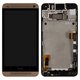 LCD compatible with HTC One M7 801e, (golden, Original (PRC))