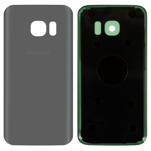 Housing Back Cover compatible with Samsung G930F Galaxy S7, silver, Original PRC  