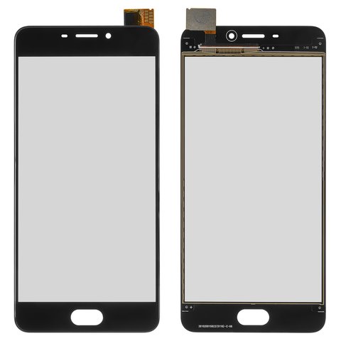 Touchscreen compatible with Meizu M6, black 