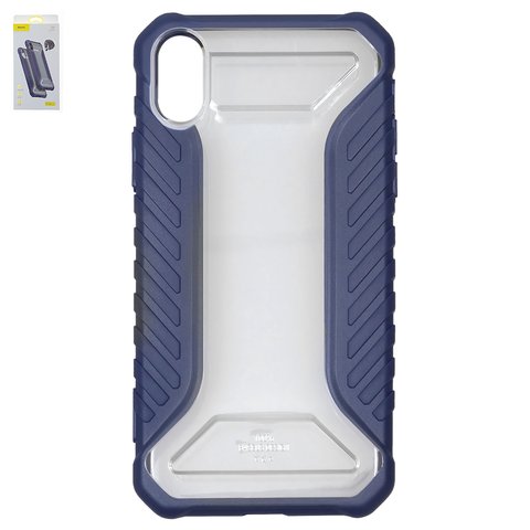 Case Baseus compatible with iPhone XR, dark blue, shockproof , plastic  #WIAPIPH61 MK03