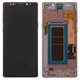 LCD compatible with Samsung N960 Galaxy Note 9, (purple, with frame, original (change glass) , lavender purple)