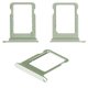 SIM Card Holder compatible with iPhone 12 mini, (green, single SIM)