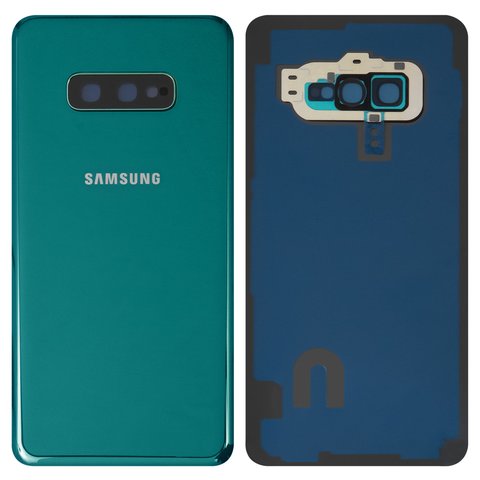 Housing Back Cover compatible with Samsung G970 Galaxy S10e, green, with camera lens 