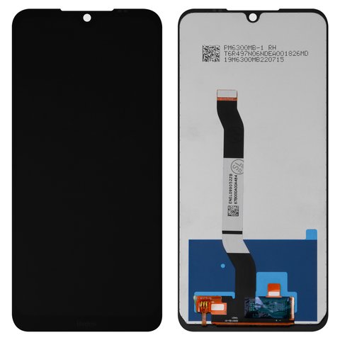 LCD compatible with Xiaomi Redmi Note 8T, black, Logo Redmi, without frame, Copy, In Cell, M1908C3XG 
