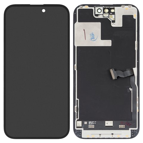 LCD compatible with iPhone 14 Pro, black, with frame, PRC, NEW 