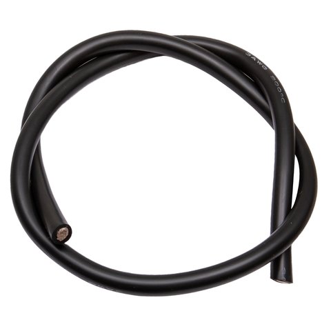 Alambre con aislamiento de silicona 3AWG, 35 mm², 1 m, negro, UL3135