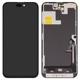 Pantalla LCD puede usarse con iPhone 14 Pro Max, negro, con marco, AAA, (TFT), ZY, LTPS HD+