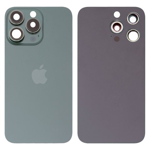 Housing Back Cover compatible with iPhone 13 Pro, green, with camera lens, alpine Green, small hole 