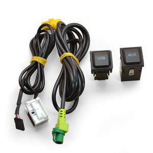 Cable AUX y USB original para Volkswagen con autorradio RNS510 RCD510