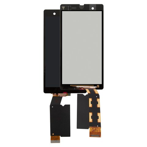 LCD compatible with Sony C6602 L36h Xperia Z, C6603 L36i Xperia Z, C6606 L36a Xperia Z, black, without frame, Original PRC  