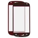 Housing Glass compatible with Samsung I8190 Galaxy S3 mini, (red)