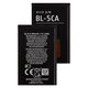 Battery BL-5CA compatible with Nokia 100, 1200, (Li-ion, 3.7 V, 700 mAh, Original (PRC))