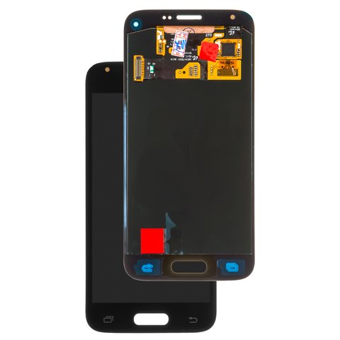 LCD compatible with Samsung G800H Galaxy S5 mini, black, without frame, original change glass 