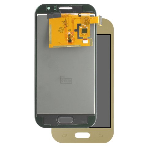 LCD compatible with Samsung J110 Galaxy J1 Ace, golden, with light adjustable, Best copy, without frame, Copy, TFT  