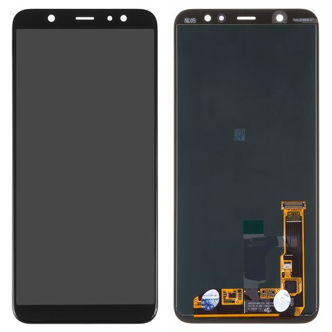 LCD compatible with Samsung A605 Dual Galaxy A6+ 2018 , black, without frame, Original PRC , original glass 
