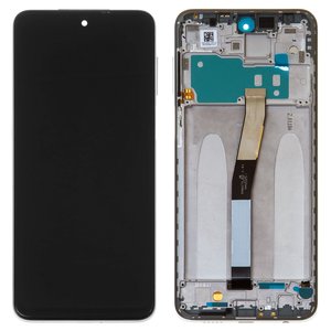 Дисплей для Xiaomi Redmi Note 9 Pro, Redmi Note 9S, белый, с рамкой, High Copy, M2003J6B2G, M2003J6A1G
