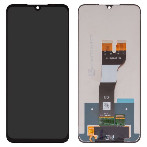LCD compatible with Samsung A057 Galaxy A05s, black, without frame, original change glass