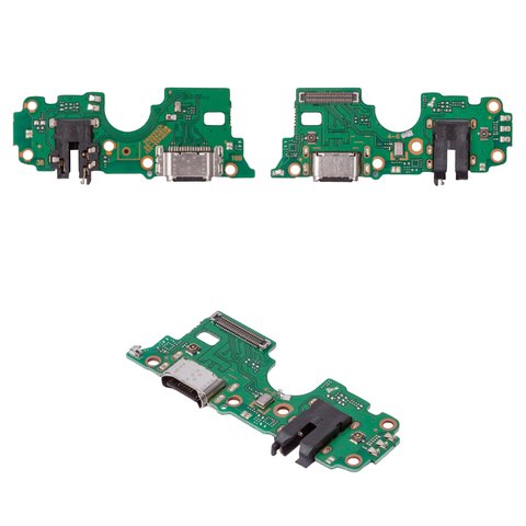 Flat Cable compatible with Oppo A55 5G, headphone connector, charge connector, with microphone, Copy, charging board 