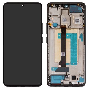 Дисплей для Xiaomi Poco F6, черный, с рамкой, Original PRC , 24069PC21G, 24069PC21I
