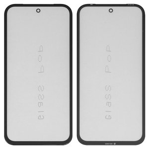 Housing Glass G+OCA PRO compatible with Google Pixel 8a, with OCA film, black 