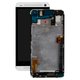 Pantalla LCD puede usarse con HTC One M7 Dual Sim 802w , blanco, con marco