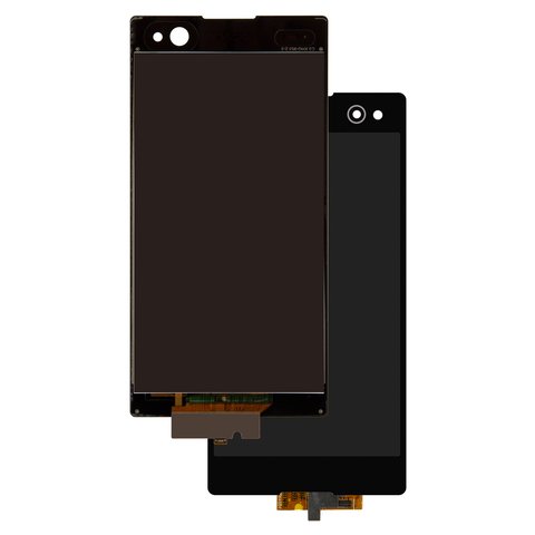 Pantalla LCD puede usarse con Sony D2502 Xperia C3 Dual, D2533 Xperia C3 Dual, negro, High Copy