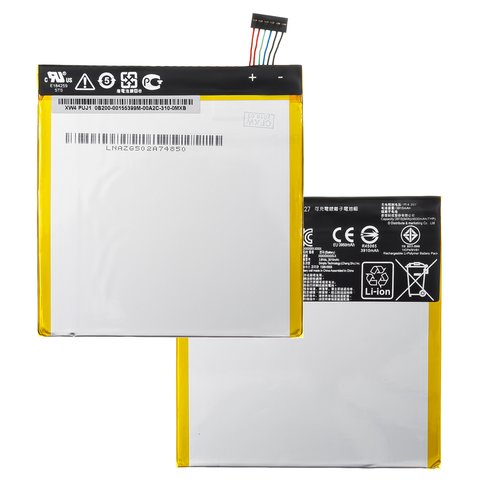 Batería puede usarse con Asus FonePad 7 FE170CG, Li Polymer, 3.8 V, 3910 mAh, Original PRC , #C11P1327