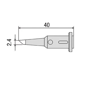 Punta de recambio para cautín Goot GP 501RT 2.4С