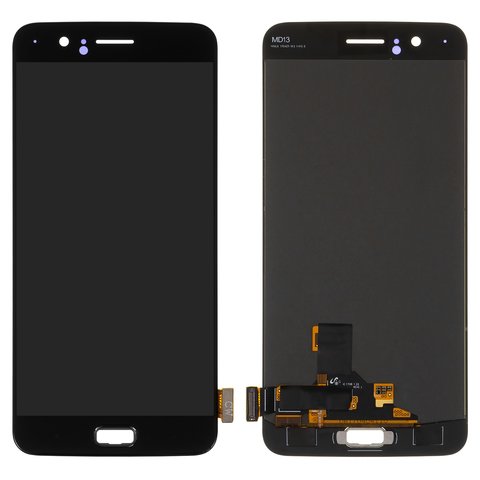 Pantalla LCD puede usarse con OnePlus 5 A5000, negro, sin marco, Original PRC 