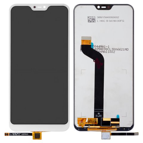 Pantalla LCD puede usarse con Xiaomi Mi A2 Lite, Redmi 6 Pro, blanco, sin marco, Original PRC , M1805D1SG