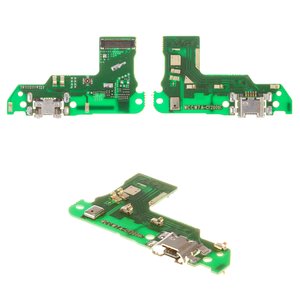 Cable flex puede usarse con Huawei Y6 2018 , Y6 Prime 2018 , del conector de carga, con micrófono, placa del cargador